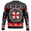 Umbrella Co. Resident Evil Ugly Christmas Sweater BACK mockup - Resident Evil UK Store
